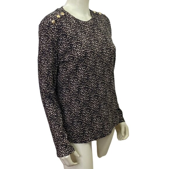 Rafaella Tops - Rafaella Women's Long Sleeve Tee Animal print  LG NWT